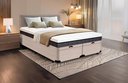 Ver imagem 1 de Cama Box Baú King Size Bipartida Serenelife - Chenille Bege