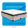 Cama Box Baú King Size Bipartida Serenelife - Chenille Bege - 5