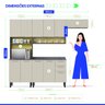 Cozinha 4 Peças 11 Portas Balcão e Tampo Por Art i2 Itatiaia - 3