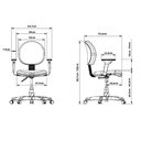 Ver imagem 5 de Cadeira Escritório Ergonômica Operativa Executiva Vinil Nr17 Cor:preto