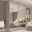 Ver imagem 7 de Guarda Roupa Solteiro com Espelho 2 Portas em BP Belluno 