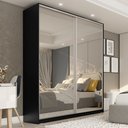 Ver imagem 1 de Guarda Roupa Solteiro com Espelho 2 Portas em BP Belluno