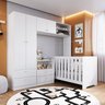 Conjunto Quarto Infantil com Berço 3 em 1, Cômoda 2 Gavetas 1 Nicho e Guarda-Roupas  - 1