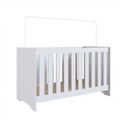 Ver imagem 7 de Conjunto Quarto Infantil com Berço 3 em 1, Cômoda 2 Gavetas 1 Nicho e Guarda-Roupas 