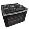 Fogão de Embutir 5 Bocas Preto com Mesa de Vidro e Timer Digital Dako Diplomata Grill Bivolt - 1