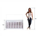 Ver imagem 3 de Conjunto para Quarto de Bebê com Berço e Cômoda Aconchego Branco