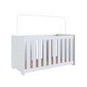 Ver imagem 4 de Conjunto para Quarto de Bebê com Berço e Cômoda Aconchego Branco
