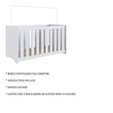 Ver imagem 6 de Conjunto para Quarto de Bebê com Berço e Cômoda Aconchego Branco