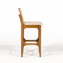 Ver imagem 3 de Banqueta Lisboa Encosto com Tela Sintética Estofado Creme