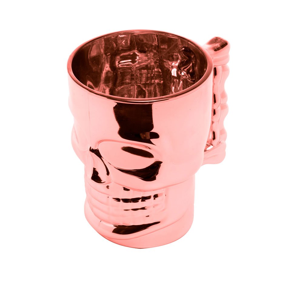 Caneca Chopp Caveira Rose Gold - 3