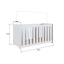 Ver imagem 3 de Conjunto para Quarto de Bebê com Guarda-roupas e Berço com Colchão