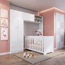 Conjunto para Quarto de Bebê com Guarda-Roupas e Berço com Colchão  - 1