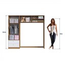 Ver mais imagens de Conjunto para Quarto de Bebê com Guarda-roupas e Berço com Colchão