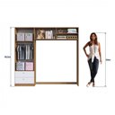 Ver mais imagens de Conjunto para Quarto de Bebê com Guarda-Roupas e Berço com Colchão