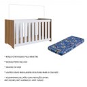 Ver imagem 4 de Conjunto para Quarto de Bebê com Guarda-Roupas e Berço com Colchão