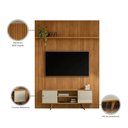 Ver imagem 6 de Rack com Painel Teto New Panorama para TV até 65 Polegadas 179cm MDP-MDF Cumaru e Opala Madetec