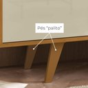 Ver imagem 5 de Rack com Painel Teto New Panorama para TV até 65 Polegadas 179cm MDP-MDF Cumaru e Opala Madetec