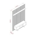 Ver imagem 4 de Rack com Painel Teto New Panorama para TV até 65 Polegadas 179cm MDP-MDF Cumaru e Opala Madetec