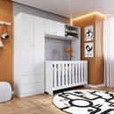 Ver imagem 1 de Quarto de Bebê com Guarda-Roupas e Berço 3 em 1 com Colchão