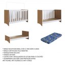 Ver imagem 7 de Quarto de Bebê com Guarda-Roupa e Berço 3 em 1 com Colchão