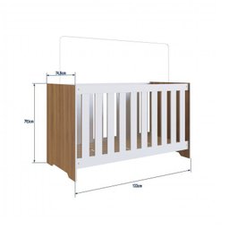 Quarto de Bebê com Guarda-Roupa e Berço 3 em 1 com Colchão  - 6