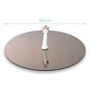 Ver imagem 3 de Prato Giratorio De Vidro Temperado Bronze 80 X 8mm