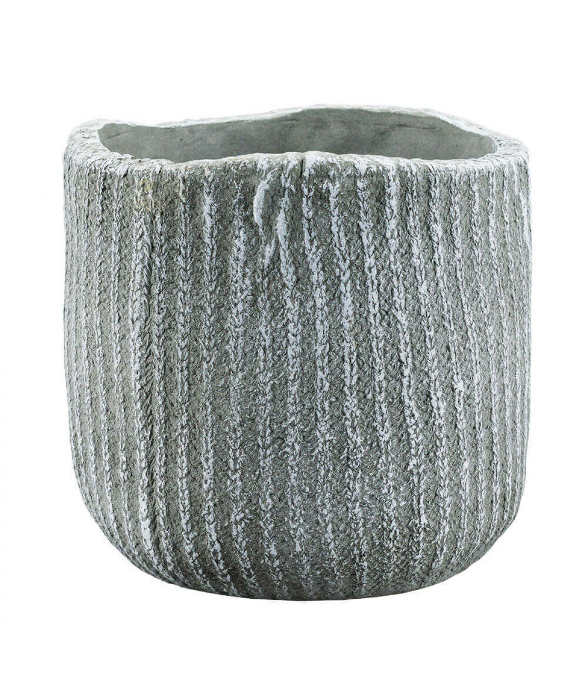 Vaso Cimento Cinza 10x10.5x10.5cm - 1