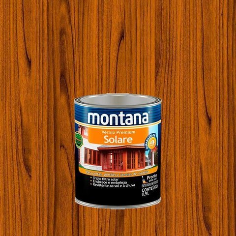 Montana Solare Verniz Acetinado Imbuia 0,9l