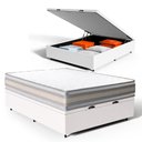 Ver imagem 4 de Cama Box Baú com Colchão de Espuma D33 Double Face Territory Hellen Casal 138cm