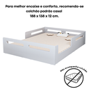 Ver imagem 6 de Cama Casal Montessoriana Baixa para Quarto Infantil com Proteção Lateral em Mdf