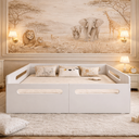 Ver imagem 3 de Cama Casal Montessoriana Baixa para Quarto Infantil com Proteção Lateral em Mdf
