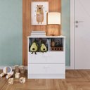 Ver imagem 7 de Conjunto para Quarto de Bebê com Berço 3 em 1, Cômoda e Guarda-Roupas 