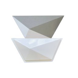 Forma 3d Trapezio 4 Linhas 43x19cm ABS 1,5mm Molde Para cimento/contreto/gesso 3d IN648 - 2