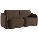 Ver imagem 1 de Sofá Cama para Sala de Estar 2 Lugares 176cm Montserrat K01 Veludo Marrom - Lyam Decor
