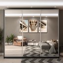 Ver imagem 2 de Guarda Roupa Casal com Espelho 3 Portas em BP Belluno