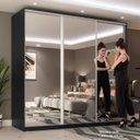 Ver imagem 7 de Guarda Roupa Casal com Espelho 3 Portas em BP Belluno