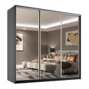 Ver imagem 4 de Guarda Roupa Casal com Espelho 3 Portas em BP Belluno