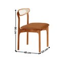 Ver imagem 4 de Conjunto Mesa de Jantar Tampo 240cm Barril Laminado Ello e 8 Cadeiras Mônaco Premium Marrom/Cinamomo/Caramelo