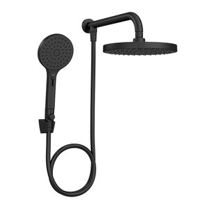 Chuveiro Deca de Parede Redondo com Desviador Flex Plus Black Matte 2085.bl.des.mt