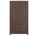 Ver imagem 2 de Guarda Roupa Solteiro Astro com Multiuso Golden com Cômoda Montevidéu Café Touch - Demóbile
