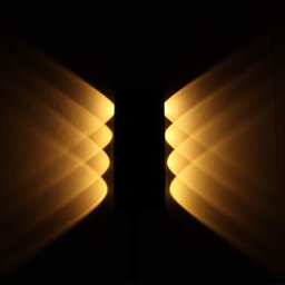 Arandela Luminaria Parede 8W 8 Fachos Iluminaçao Externa Casa Garagem Rua Jardim Muro Luz Led Morna  - 6