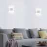 Arandela Luminaria Parede 8W 8 Fachos Iluminaçao Externa Casa Garagem Rua Jardim Muro Luz Led Morna  - 8