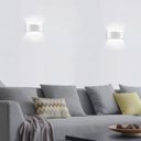 Ver mais imagens de Arandela Luminaria Parede 8W 8 Fachos Iluminaçao Externa Casa Garagem Rua Jardim Muro Luz Led Morna 