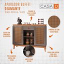 Ver imagem 7 de Aparador Buffet Diamante 2 Portas e 1 Gaveta Casa D