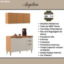 Ver imagem 4 de Balcão de Pia 1,20 com Tampo + Armário Aéreo Angelina - Angelin Off White
