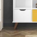 Ver imagem 3 de Nicho Organizador Retro Branco com 9 Gavetas Branco/Colorida 108 x 92,5cm - FdECOR