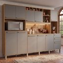 Ver imagem 1 de Armário de Cozinha 11 Portas 2 Gavetas 218cm com Nichos