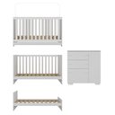 Ver imagem 6 de Quarto Infantil com Berço Colchão Incluso e Cômoda Algodão Doce Multimóveis Mp4250