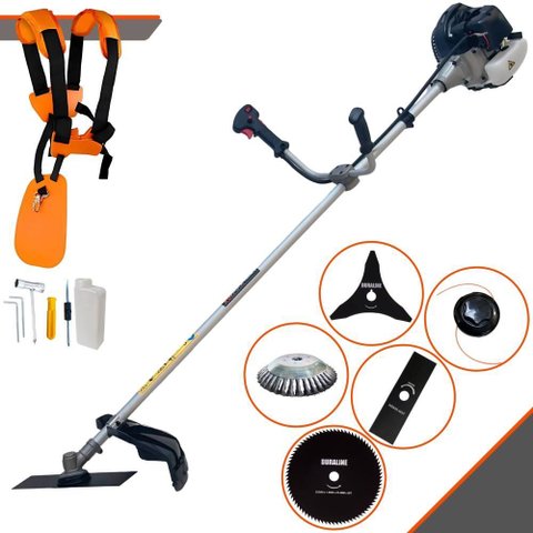 Roçadeira Multifuncional Anmax Cg430b À Gasolina 43cc 1,7hp 12.000rpm C/ 5 Opções de Corte