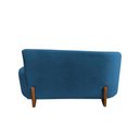 Ver imagem 6 de Namoradeira Sofá Feijão Lounge Orgânica Bouclé Azul Marinho